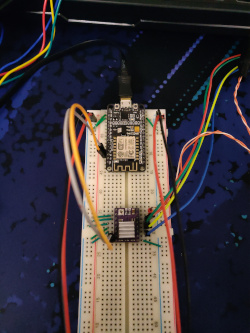 Breadboard wiring of the autodialer